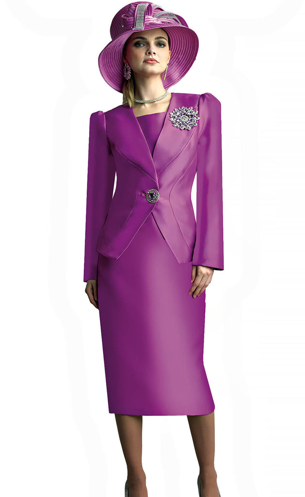 Lily And Taylor Suit 4890-Orchid | Church suits for less