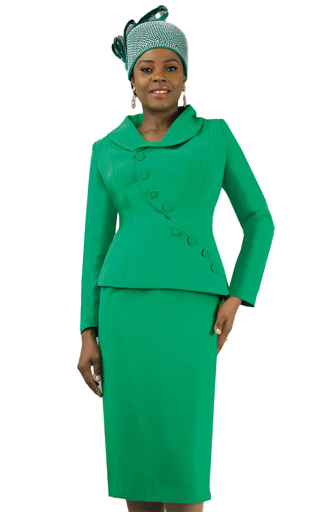 Lily And Taylor Suit 4877-Emerald - Church Suits For Less