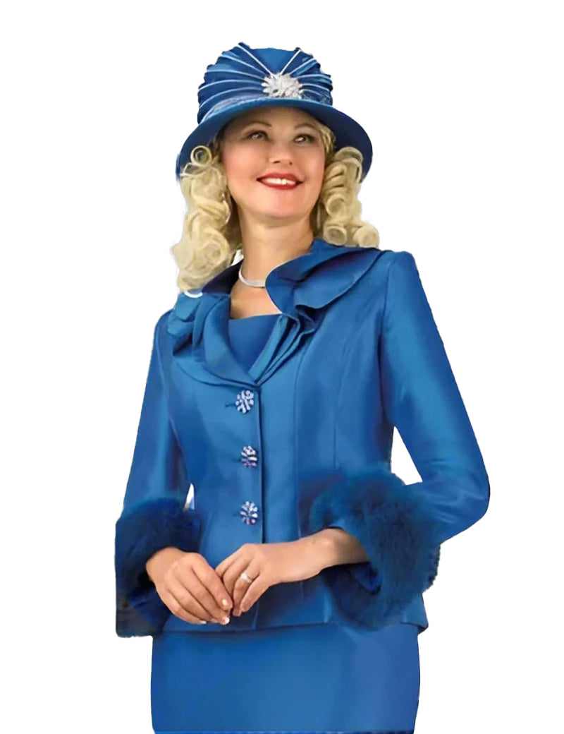 Lily And Taylor Suit 4969-Royal - Church Suits For Less