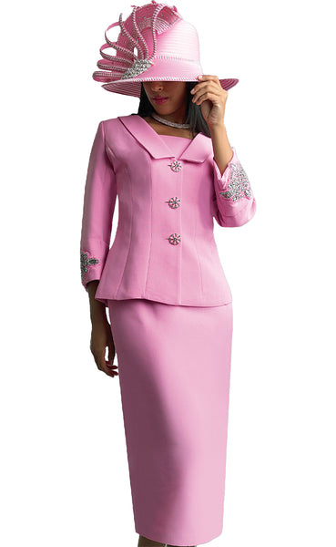 Lily And Taylor Suit 4590-Pink | Church suits for less