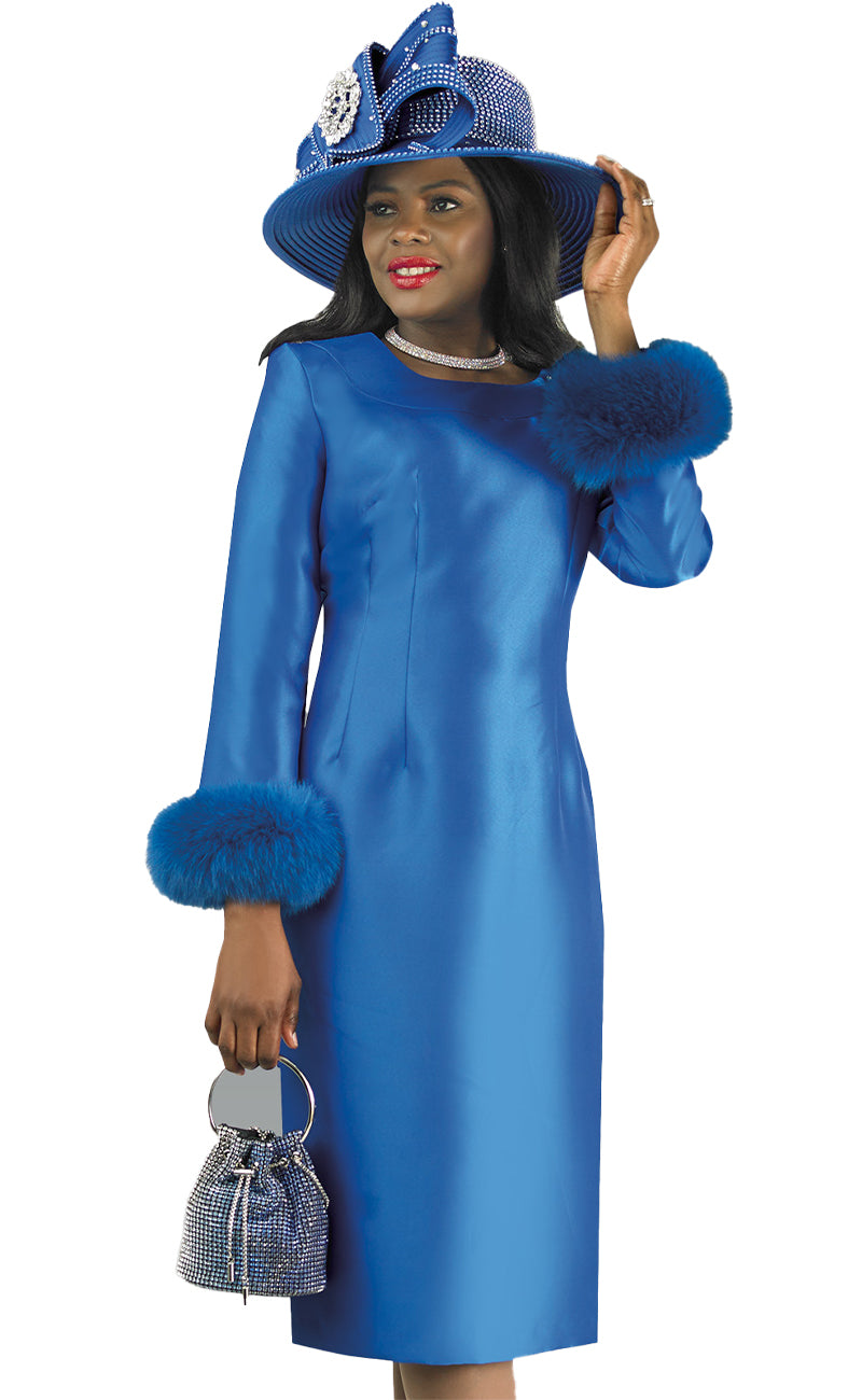 Lily And Taylor Dress 4825C-Royal Blue - Church Suits For Less