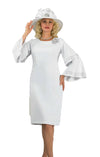 Lily And Taylor Dress 4878-White - Church Suits For Less