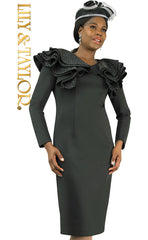 Lily And Taylor Dress 4900-Black