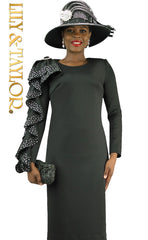 Lily And Taylor Dress 4907-Black - Church Suits For Less