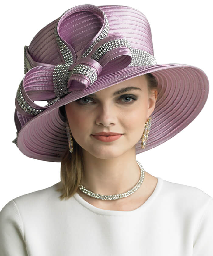 Lily and Taylor Hat H230-Blush - Church Suits For Less