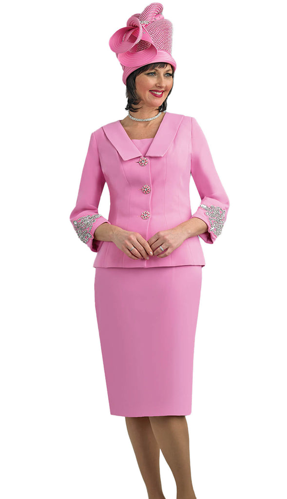 Lily And Taylor Suit 4590-Pink - Church Suits For Less
