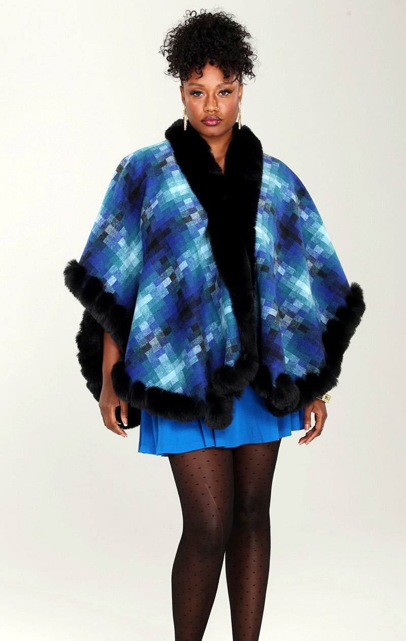 Luxe Moda Cape LM232-Blue - Church Suits For Less