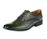 Men's Dress Shoe Burke Olive - Church Suits For Less