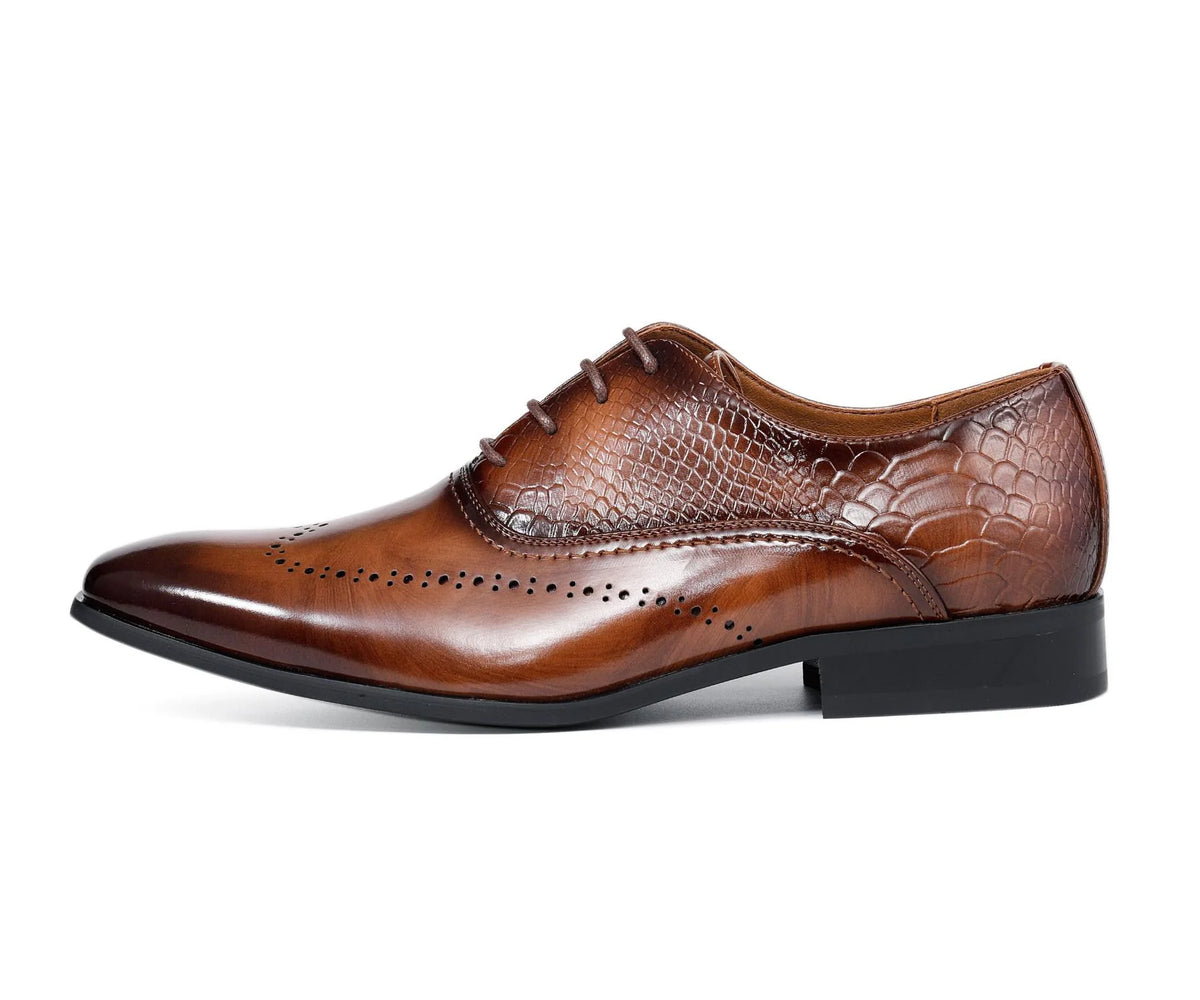 Men's Dress Shoe Burke Tan - Church Suits For Less