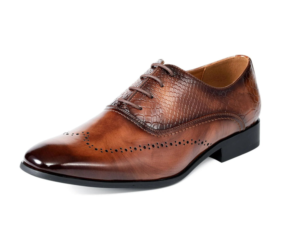 Men's Dress Shoe Burke Tan - Church Suits For Less