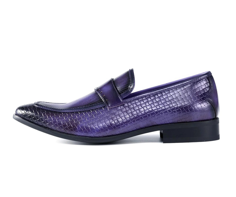 Men's Dress Shoe Wren Purple - Church Suits For Less