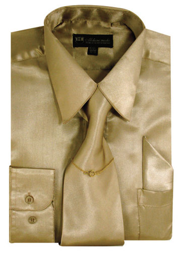 Milano Moda Shirt SG05-Tan - Church Suits For Less