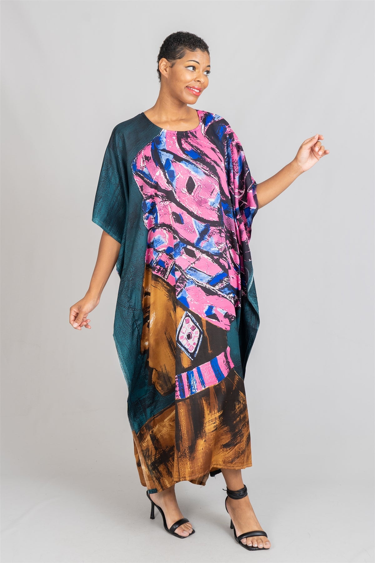 Women Kaftan Dress PNA1445B - Church Suits For Less