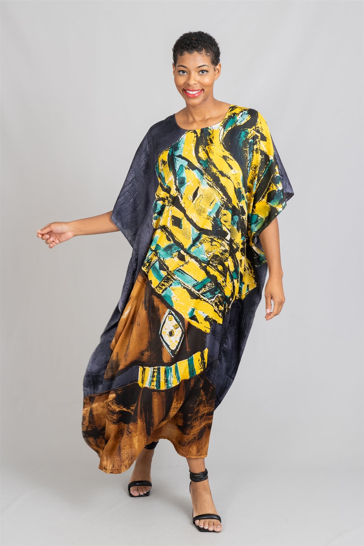 Women Kaftan Dress PNA1445C - Church Suits For Less