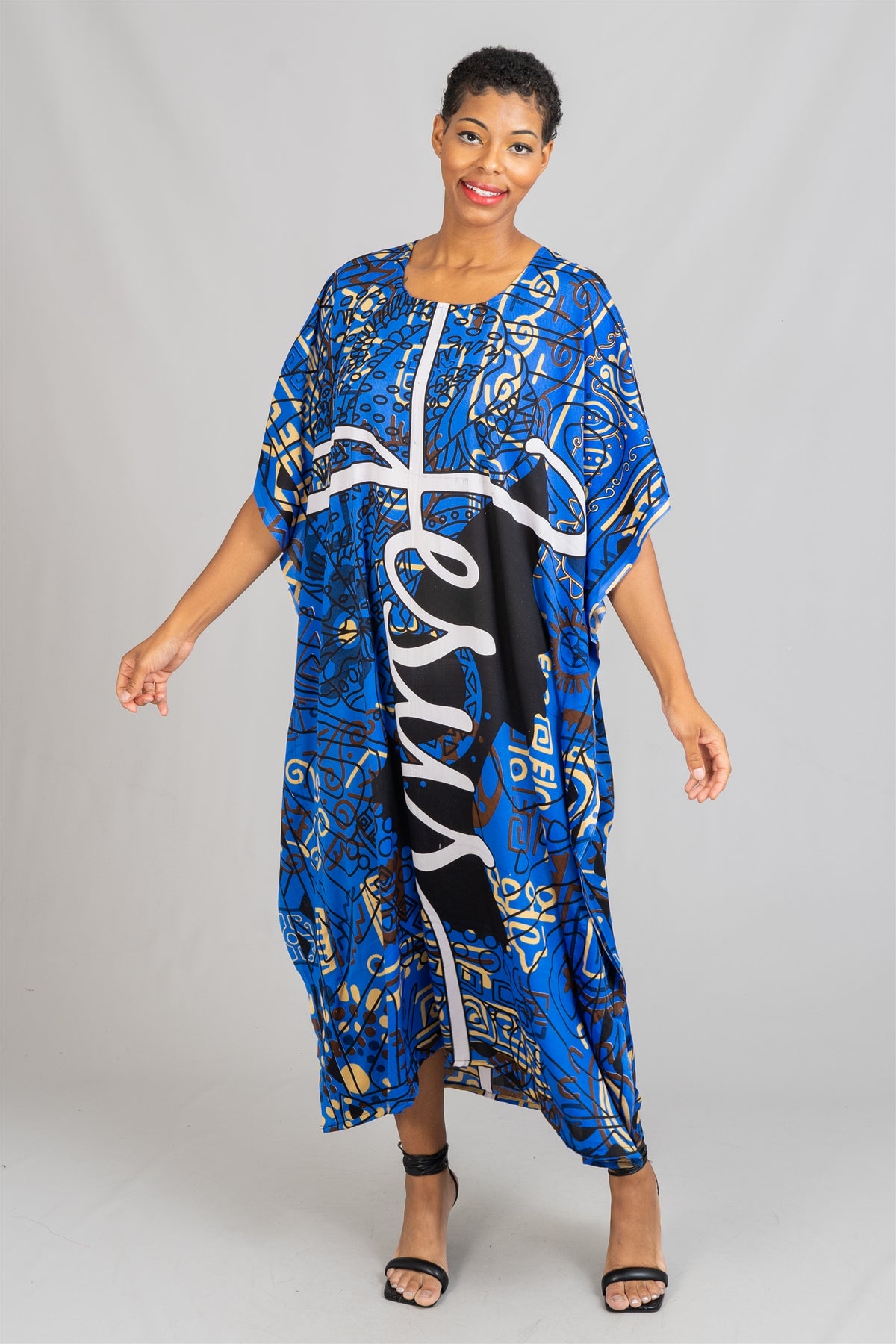 Women Kaftan Dress PNA1453B - Church Suits For Less