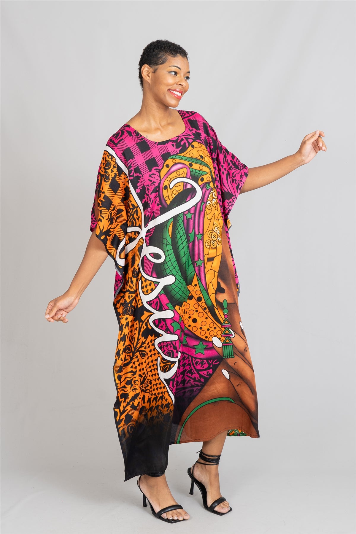 Women Kaftan Dress PNA1454C - Church Suits For Less