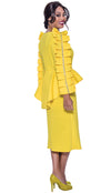 Stellar Looks Skirt Suit 1771-Yellow - Church Suits For Less