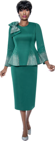 Terramina Church Suit 7108-Emerald - Church Suits For Less