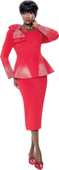 Terramina Church Suit 7108-Red - Church Suits For Less