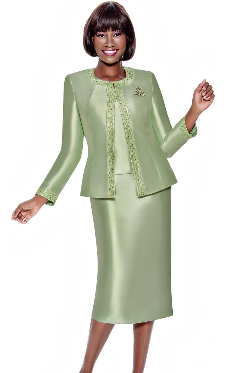 Terramina Church Suit 7637-Sage - Church Suits For Less