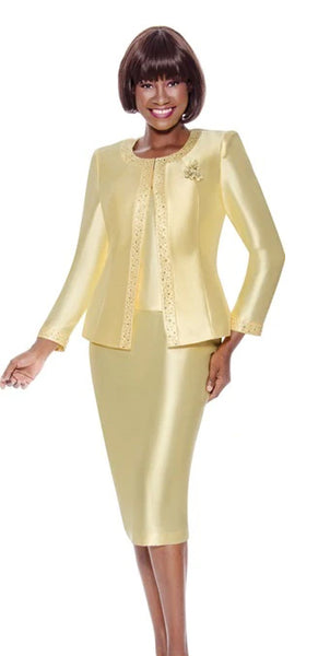 Terramina Church Suit 7637-Yellow | Church suits for less