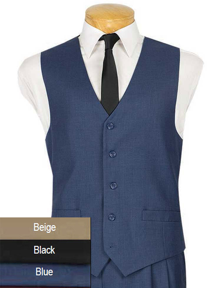 Vinci Vest OV-900C-Black - Church Suits For Less