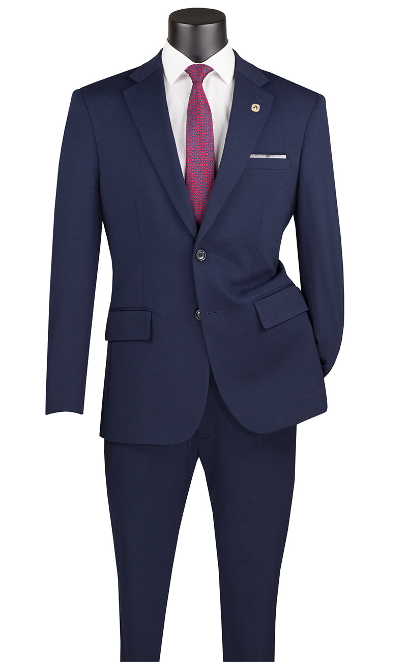 Vinci Men Suit SDX-3 Navy - Church Suits For Less