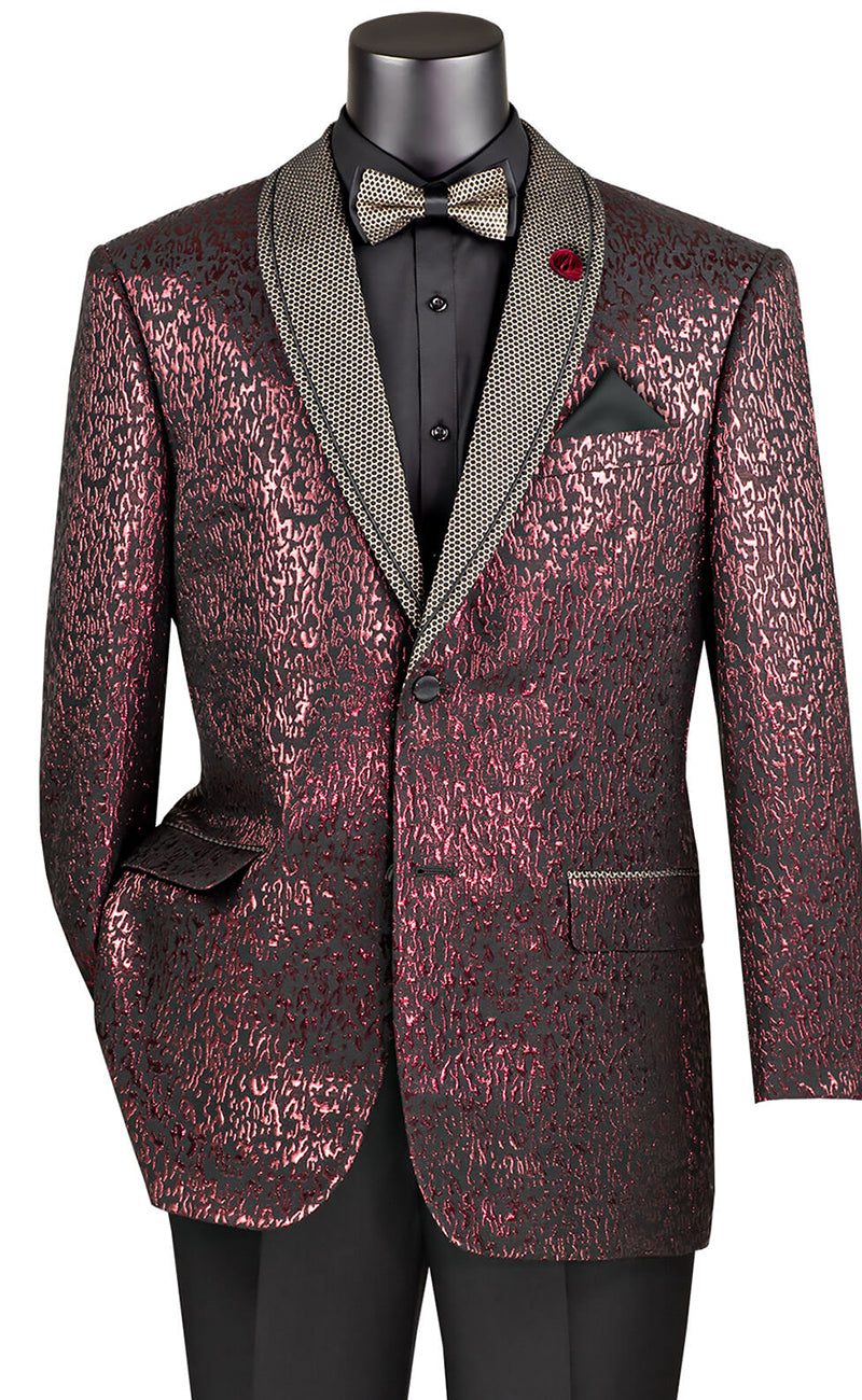 Vinci Sport Coat BF-6 -Burgundy - Church Suits For Less