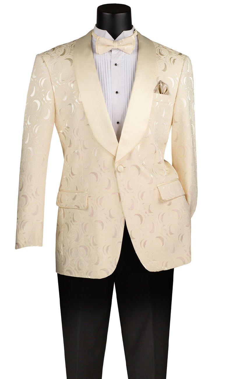 Vinci Slim Fit Jacket BF-8-Champagne - Church Suits For Less