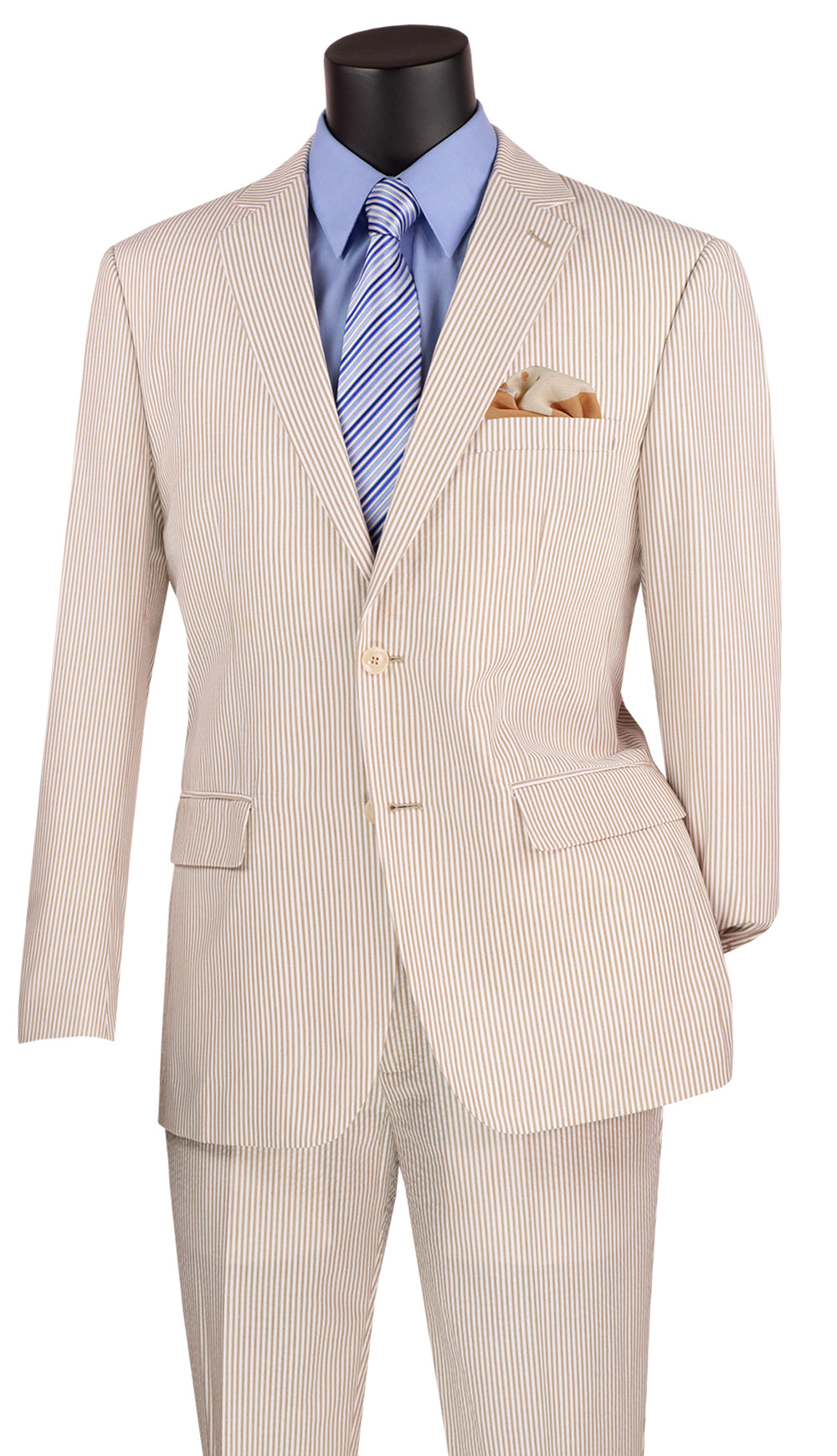 Vinci Men Suit MSS-1-Tan - Church Suits For Less