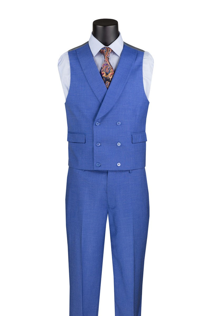 Vinci Men Suit MV2K-2 French Blue - Church Suits For Less