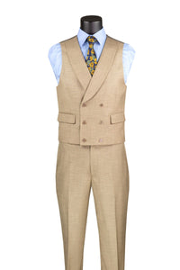 Vinci Men Suit MV2K-2 Taupe - Church Suits For Less