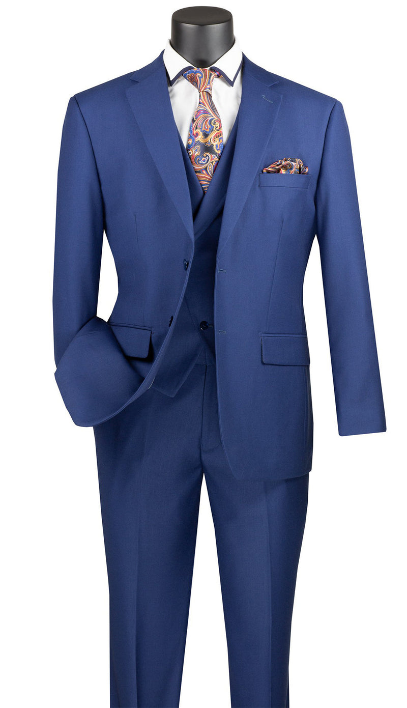 Vinci Suit MV2TRC-Blue - Church Suits For Less