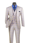 Vinci Men Suit MV2W-3-Blue - Church Suits For Less