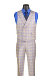 Vinci Men Suit MV2W-3-Blue - Church Suits For Less