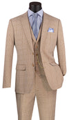 Vinci Men Suit SV2W-6-Beige - Church Suits For Less