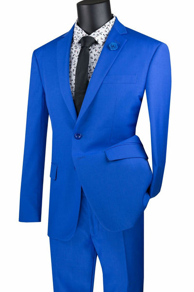 Vinci Men Suit SC900-12- Royal Blue | Church suits for less