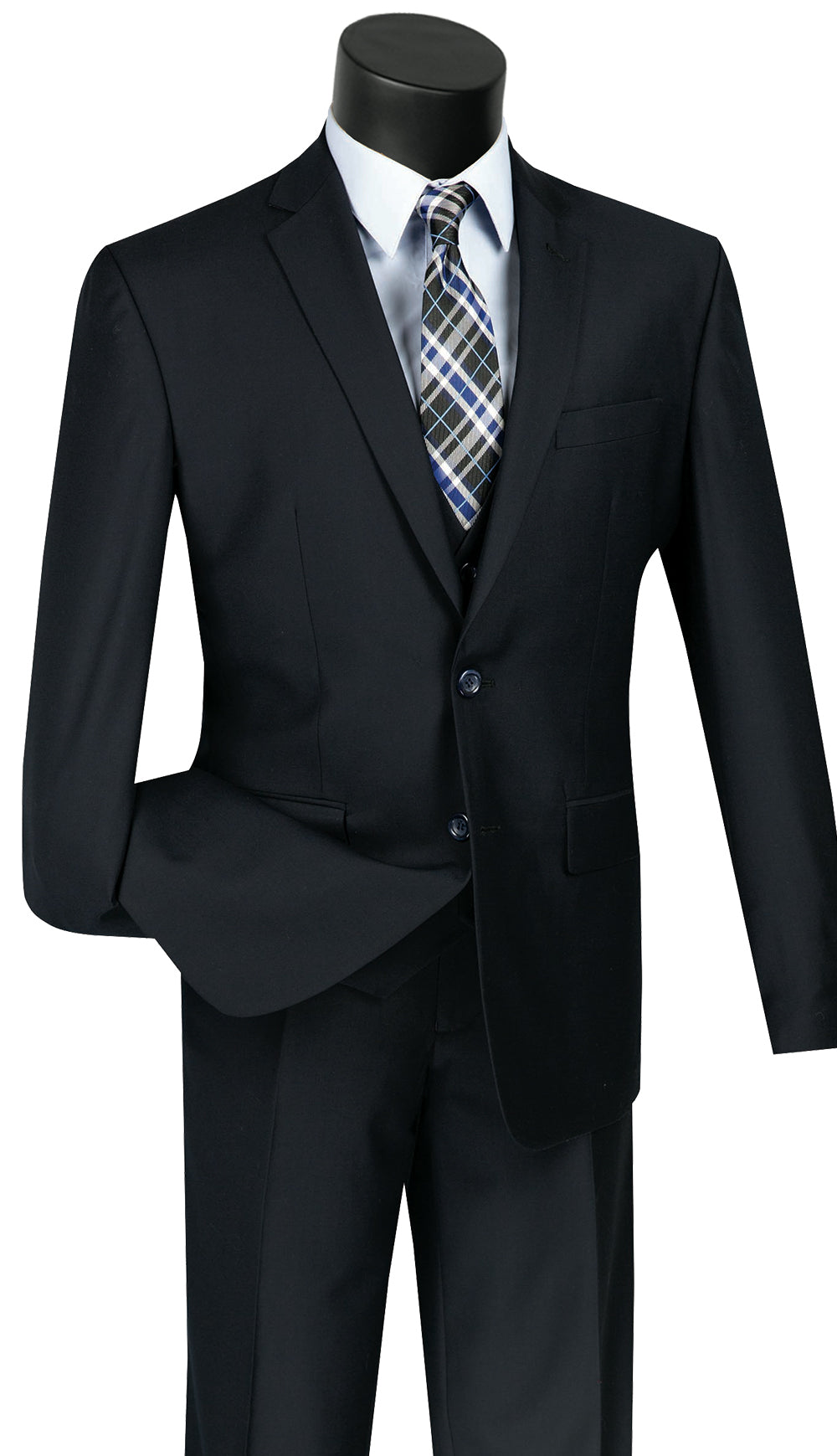 Vinci Suit SV2900-Navy - Church Suits For Less