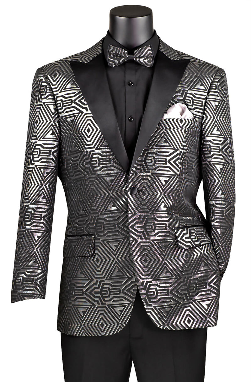 Vinci Sport Jacket BM-4 Silver - Church Suits For Less