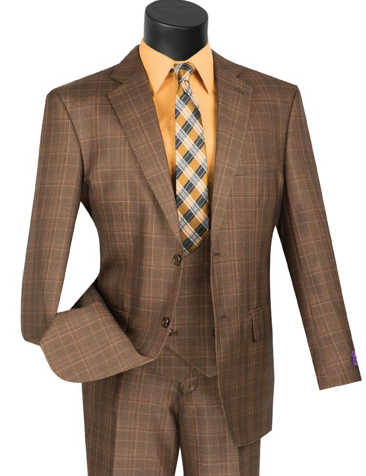 Vinci Suit V2RW-7C Chestnut - Church Suits For Less