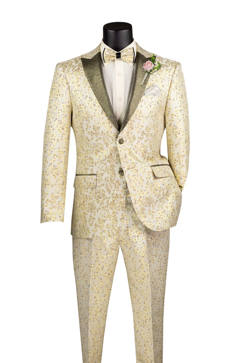 Vinci Tuxedo TSJQ-1-Champagne - Church Suits For Less