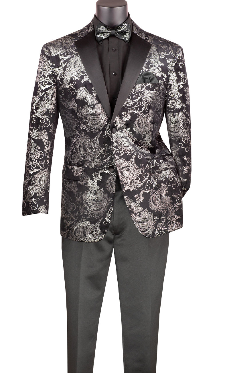 Vinci Sport Jacket BM-02 Silver - Church Suits For Less