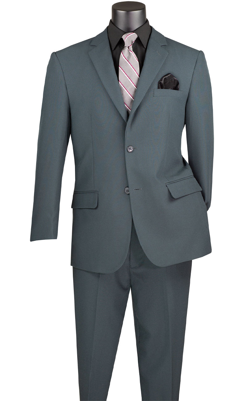 Vinci Suit 2PP-Charcoal - Church Suits For Less