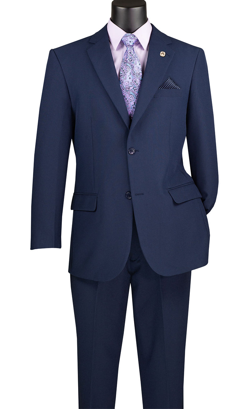 Vinci Suit 2PP-Navy - Church Suits For Less