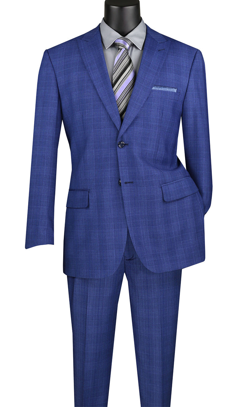 Vinci Suit 2RW-1-Blue - Church Suits For Less