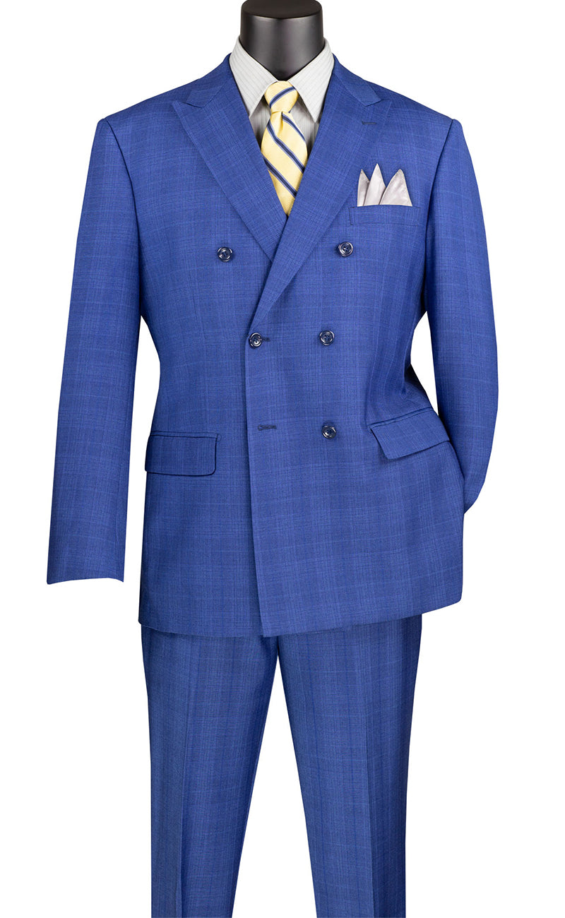 Vinci Men Suits DRW-1 Blue - Church Suits For Less