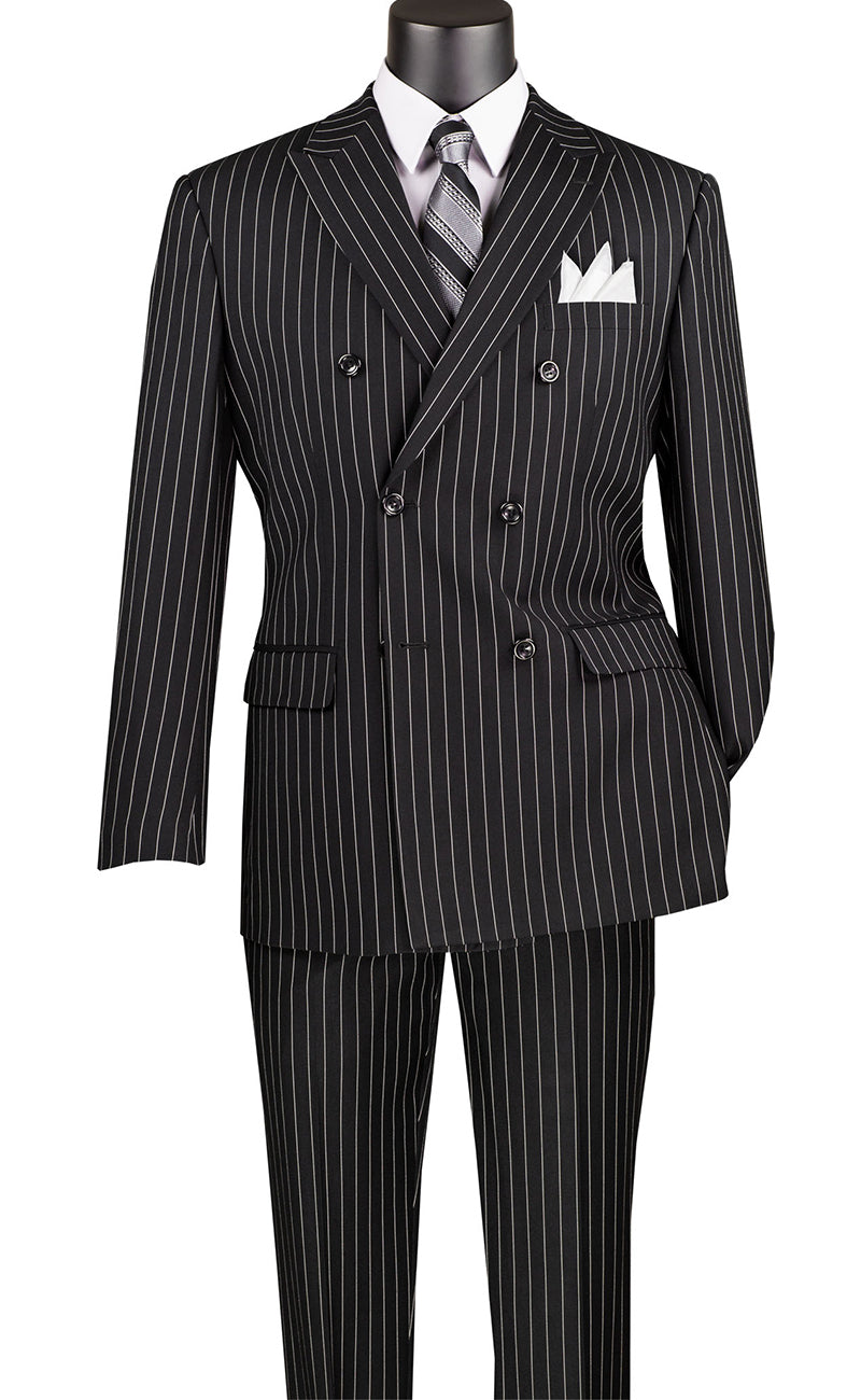 Vinci Suit DSS-4-Black - Church Suits For Less