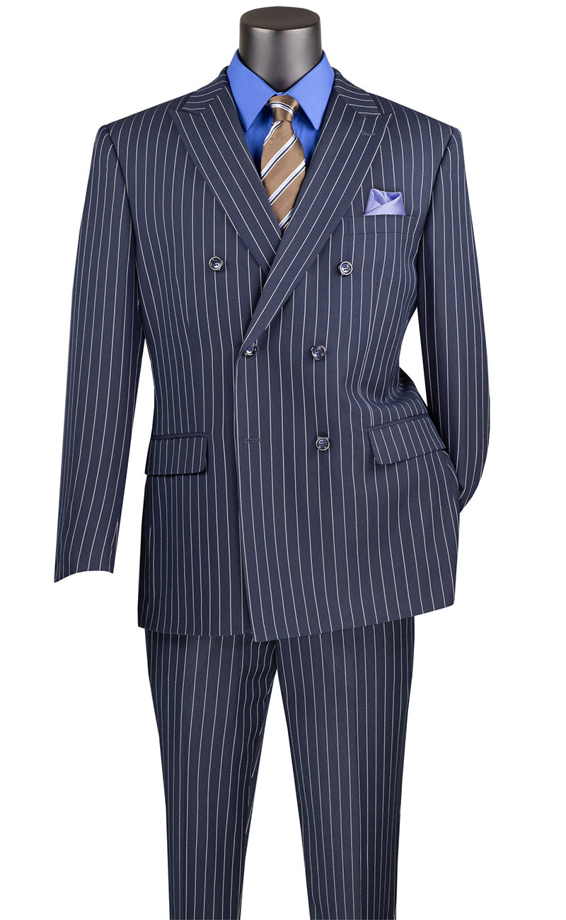 Vinci Suit DSS-4-Navy Blue - Church Suits For Less