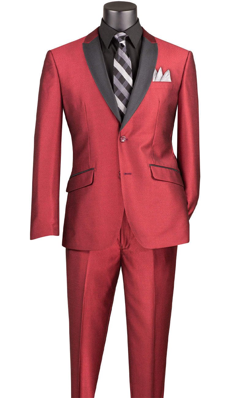 Vinci Suit S2PS-1-Maroon - Church Suits For Less