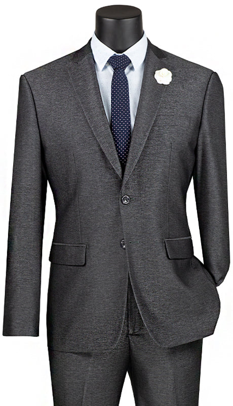 Vinci Men Suit S2RK-7-Smoke - Church Suits For Less